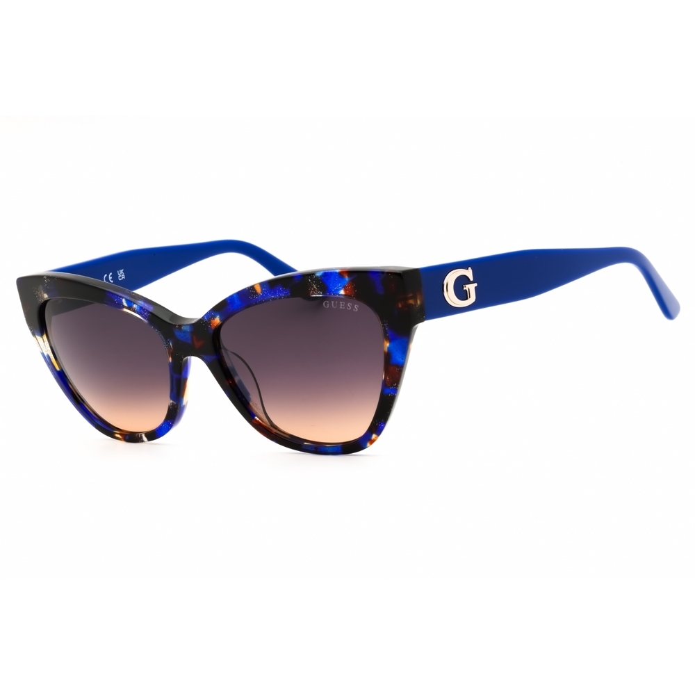 NWT Guess GU00204-92F Blue Cat Eye 55mm Sunglasses